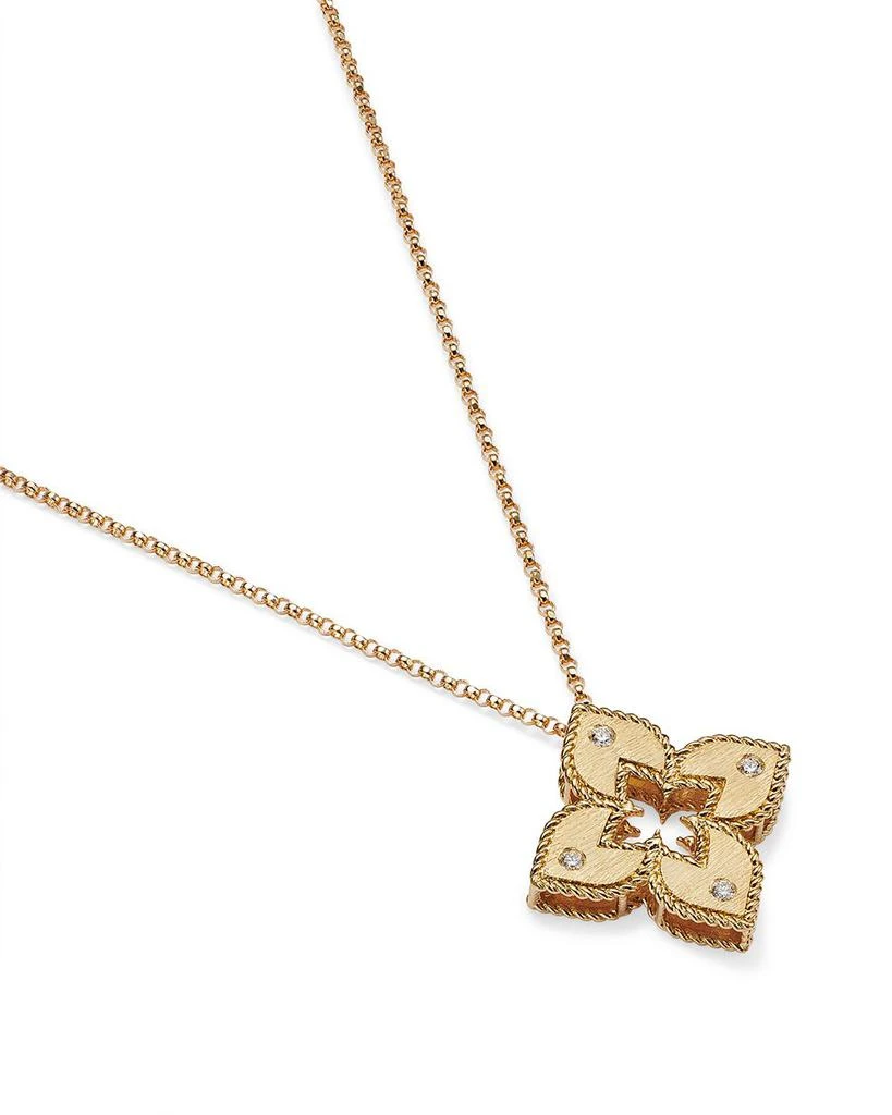 Roberto Coin 18K Yellow Gold Petite Venetian Princess Diamond Pendant Necklace, 17" 6