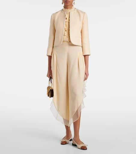 Valentino Ruffled silk crêpe de chine blouse 2