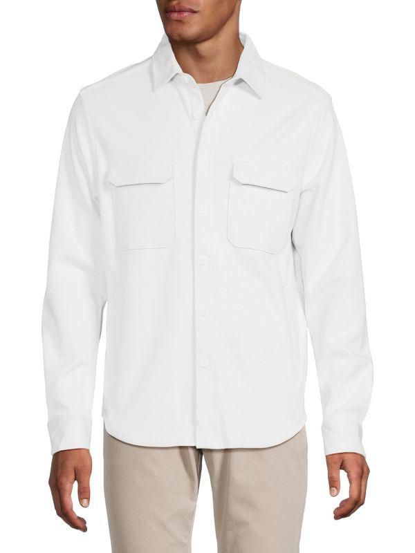 BUGATCHI Solid Shirt Jacket