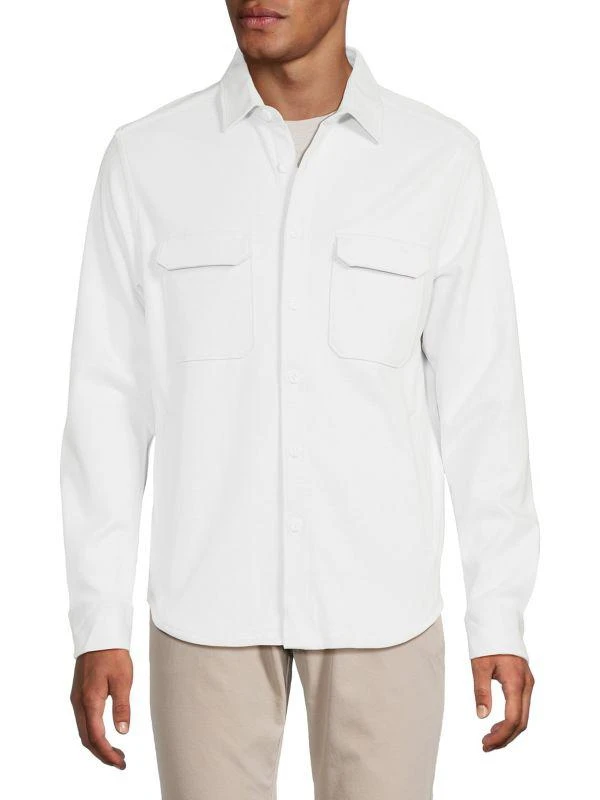 BUGATCHI Solid Shirt Jacket 1