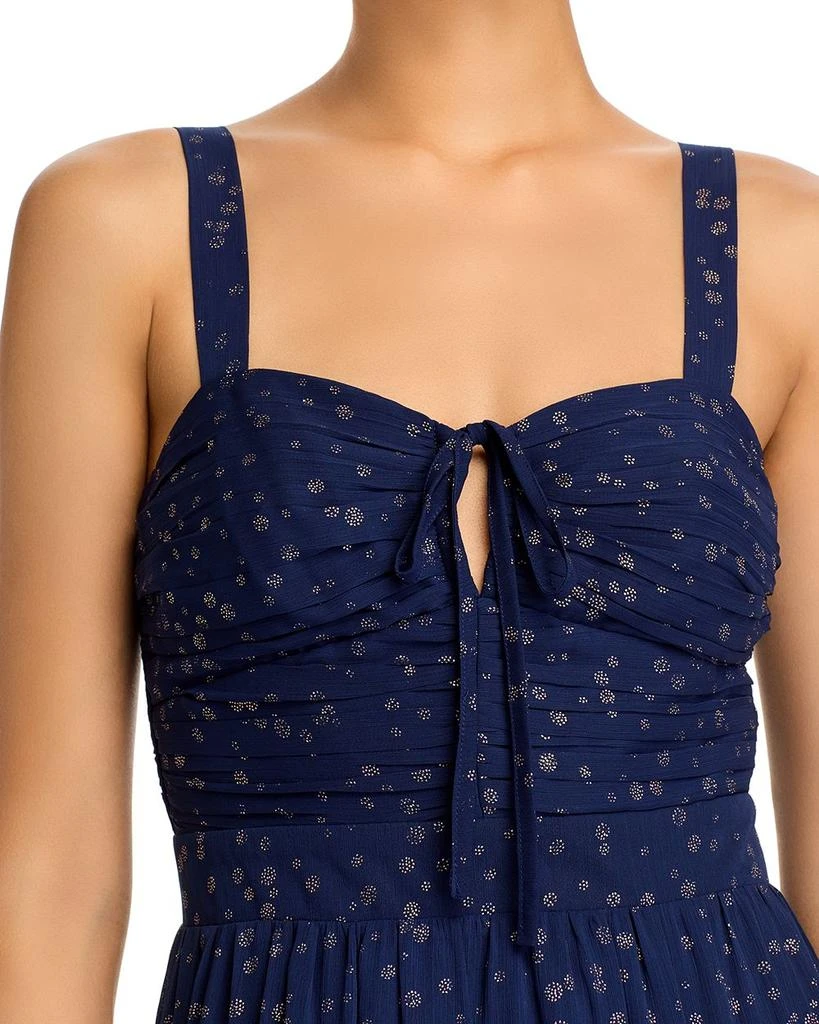 AQUA Ruched Tiered Midi Dress - Exclusive 2