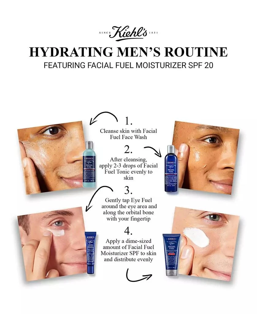 Kiehl's Facial Fuel Men’s SPF 20 Moisturizer, 2.5 fl. oz. 7