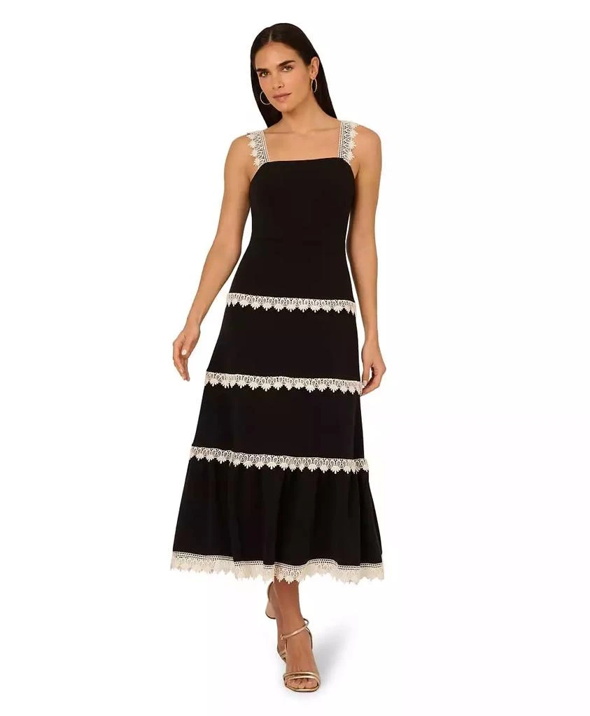 Adrianna Women's Sleeveless Square-Neck Midi Dress 1