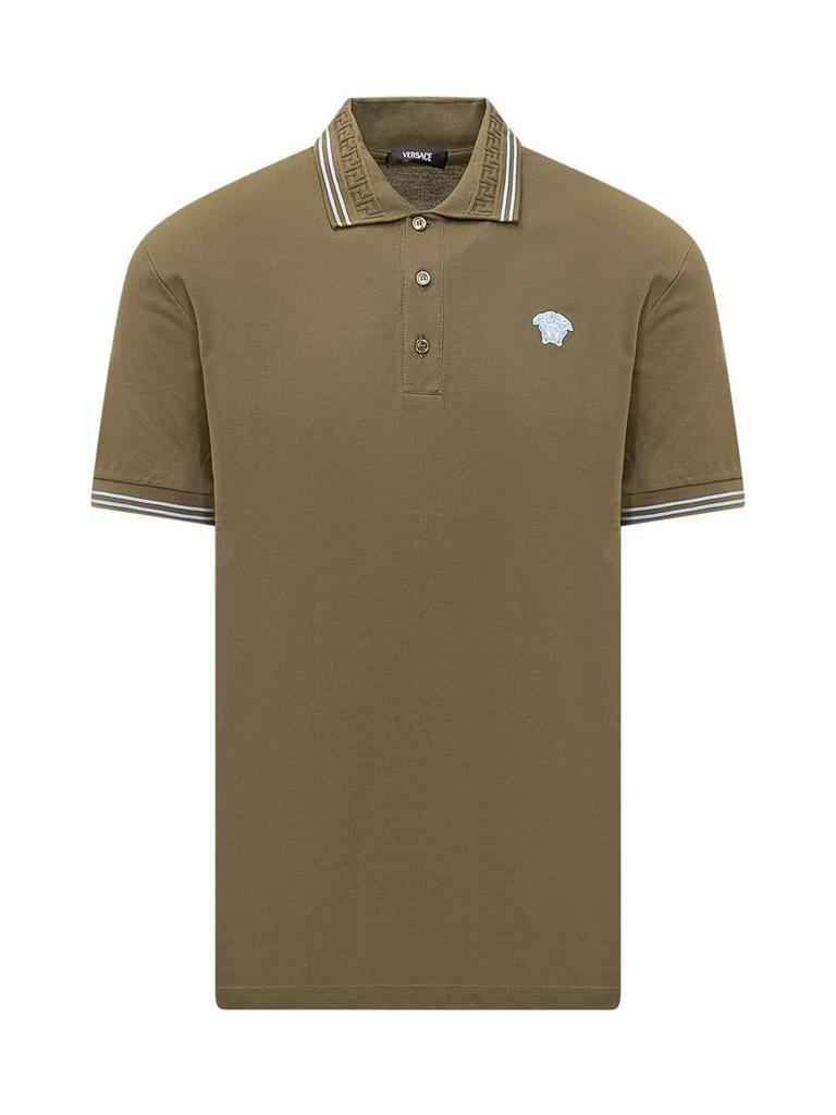 Tシャツ・カットソー VERSACE PIQUET POLO SHIRT WITH EMBROIDERY Versace Versace Piquet Polo - Polo Shirts - BeyondStyle