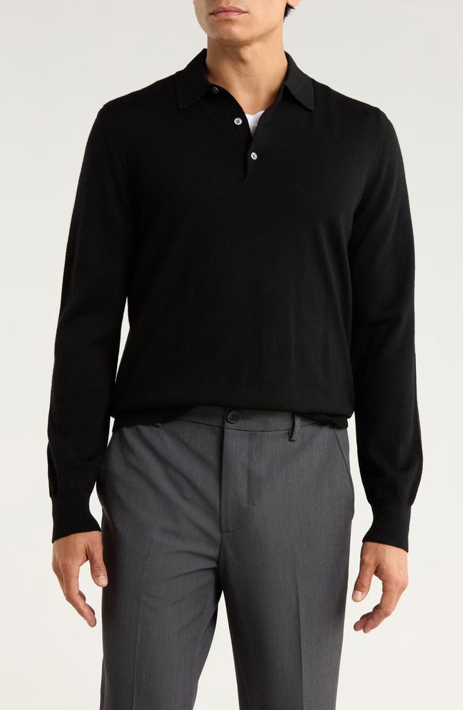 Brooks Brothers Swift Merino Wool Long Sleeve Polo