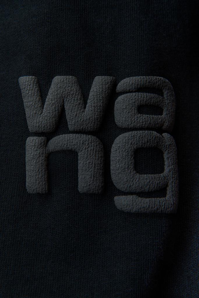 Alexander Wang Black Cotton-Jersey Logo Tee
