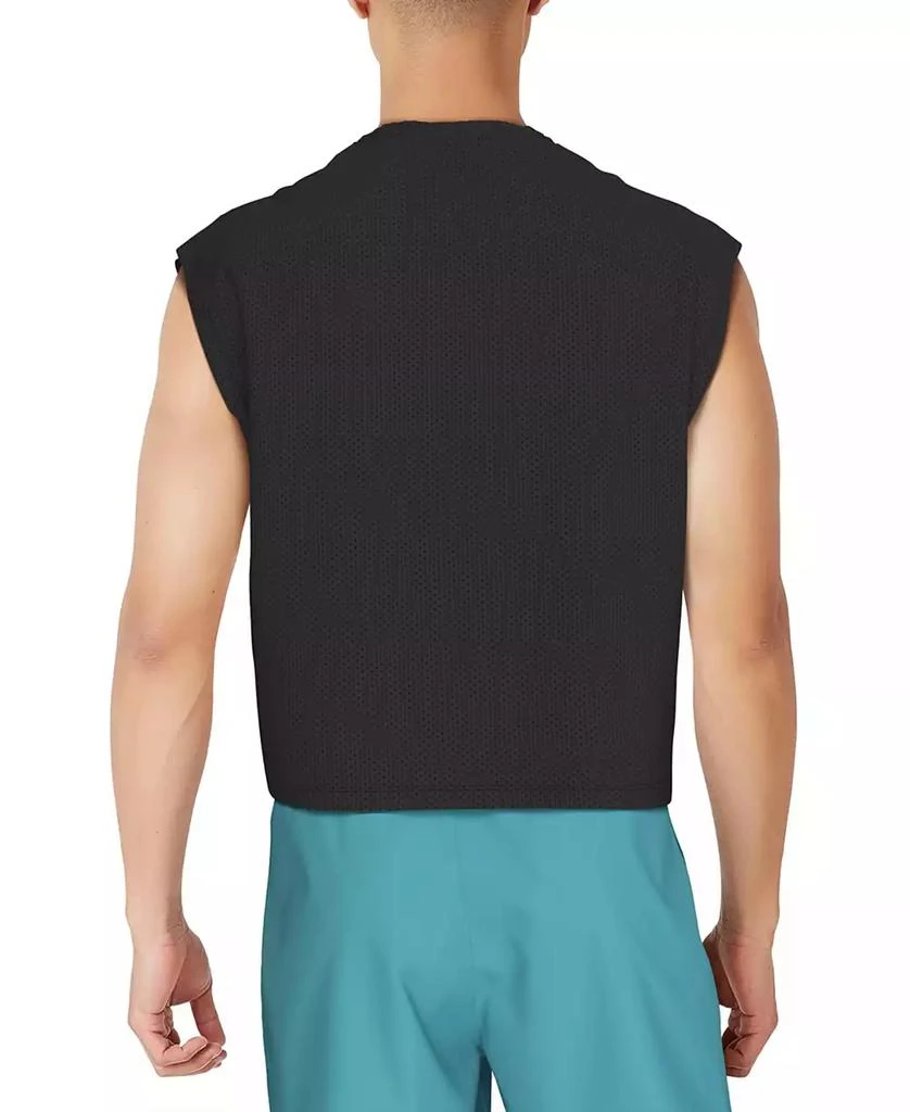 Men's Swim Cover Up Cropped Mesh Tank Top – On Sale Now with Up to