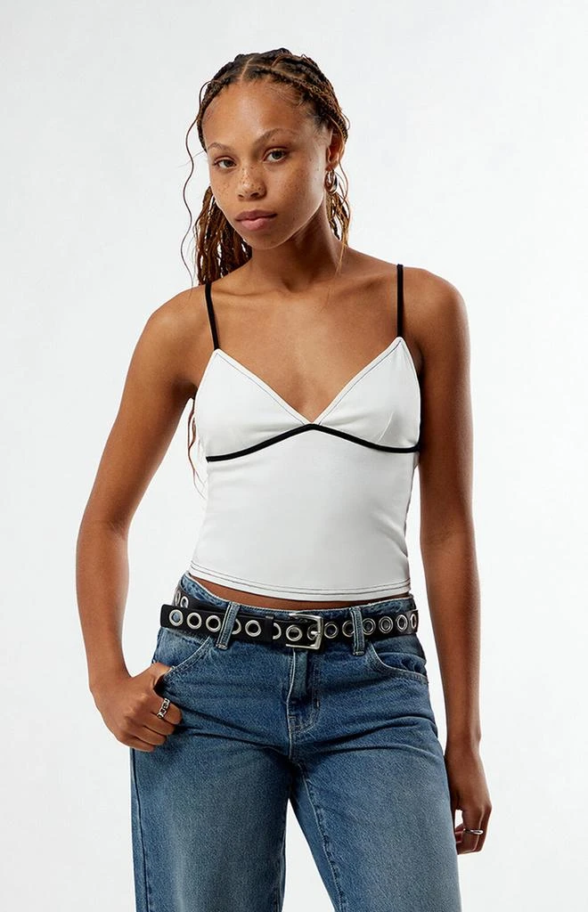 Your Favorite Dana Trim V Neck Cami Top 2