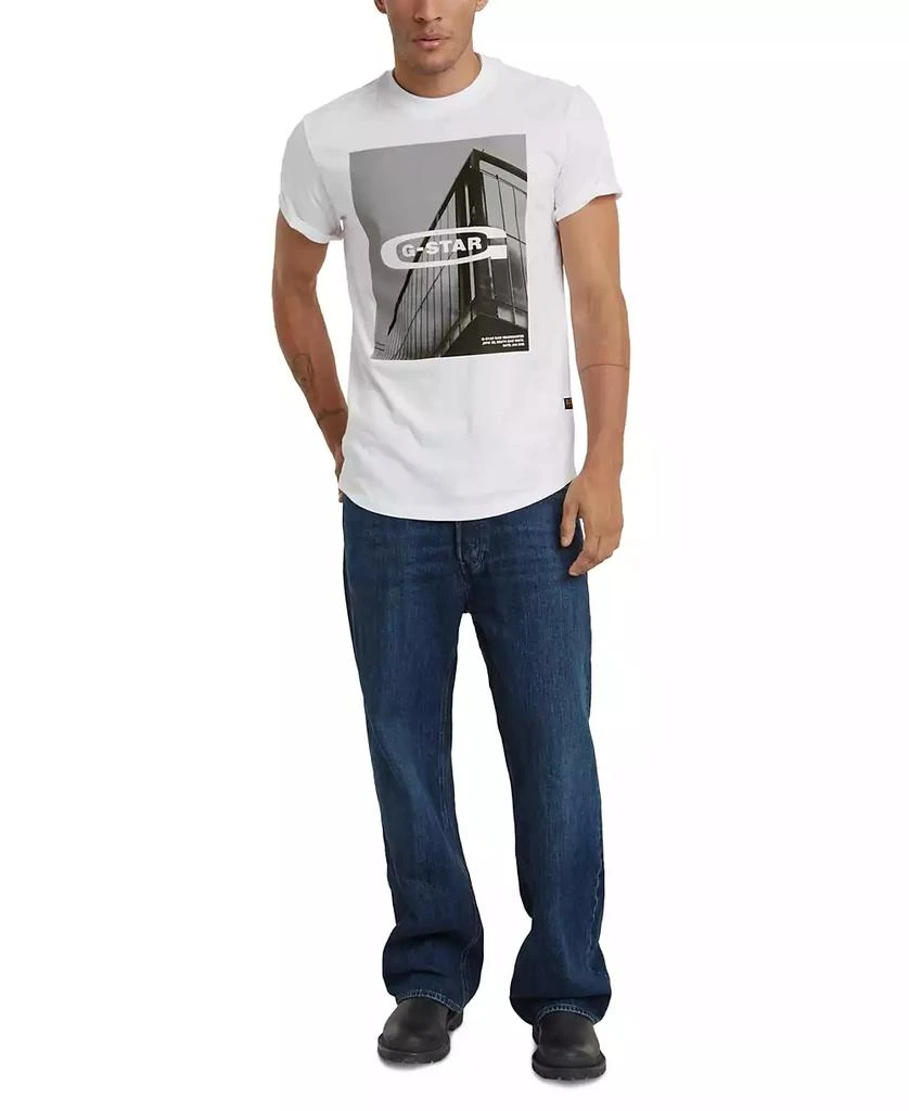 G-Star Raw Men's HQ Oldskool Relaxed-Fit Logo Graphic T-Shirt 5