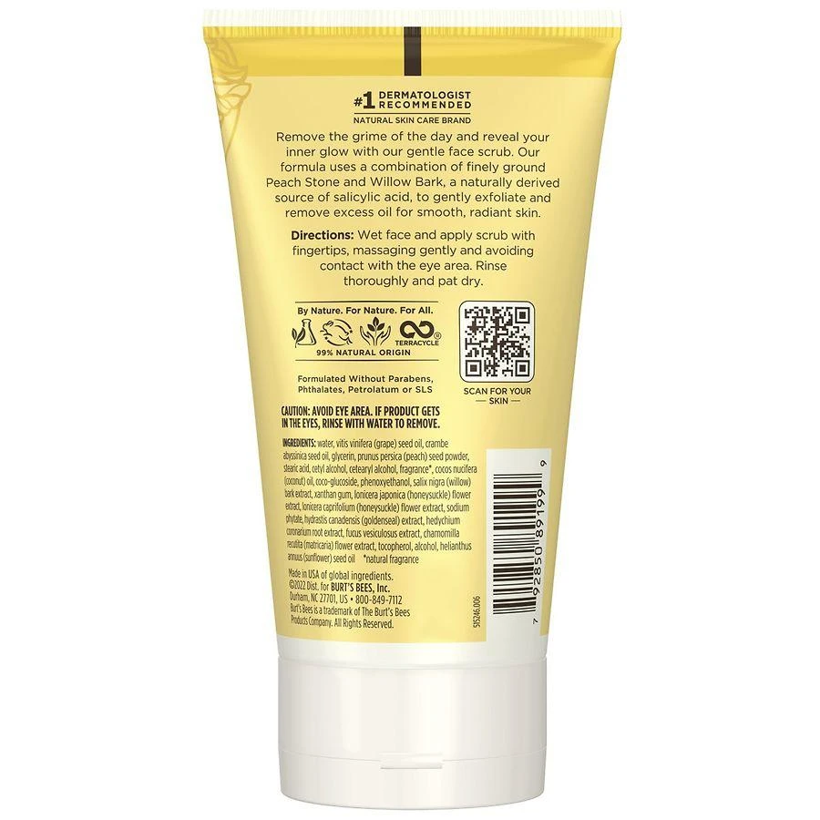 Burt's Bees Deep Cleansing Pore Scrub with Peach and Willow Bark 4