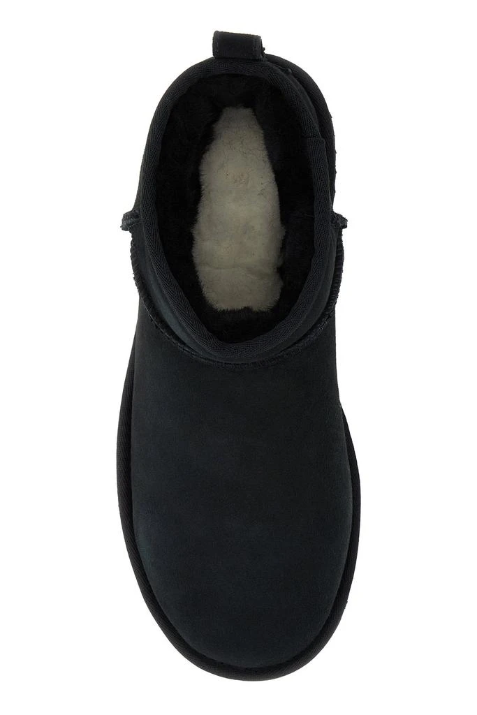 UGG Black suede Classic Ultra Mini ankle boots 4