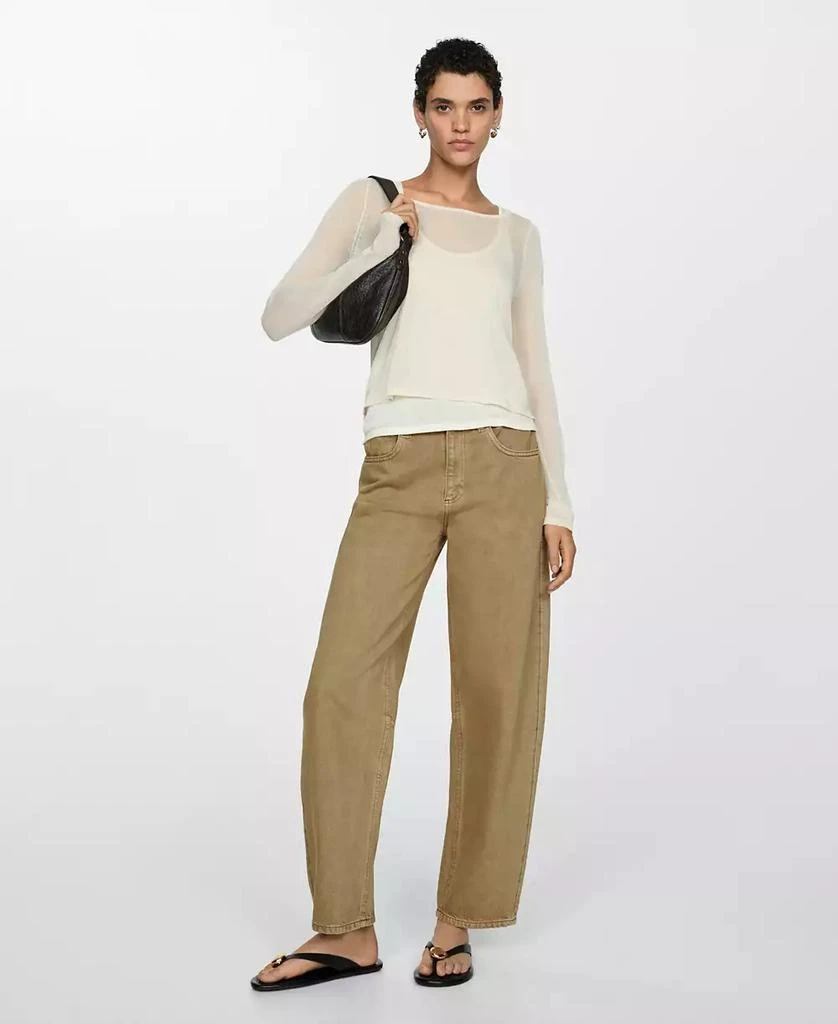 Mango Women's Bet High-Rise Balloon Jeans 9