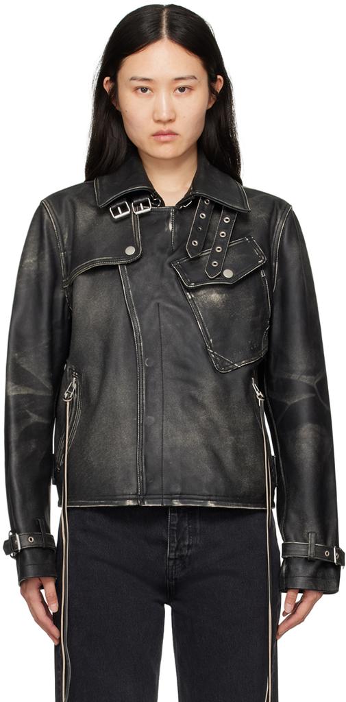 Shop Black Achilles Leather Jacket on Sale at BeyondStyle Shop Black Achilles Leather Jacket on Sale at BeyondStyle