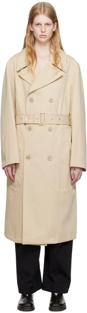 LEMAIRE Beige Military Trench Coat 1