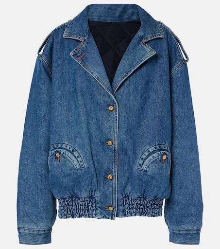 BLAZÉ MILANO Nariida Sapphire denim bomber jacket 1