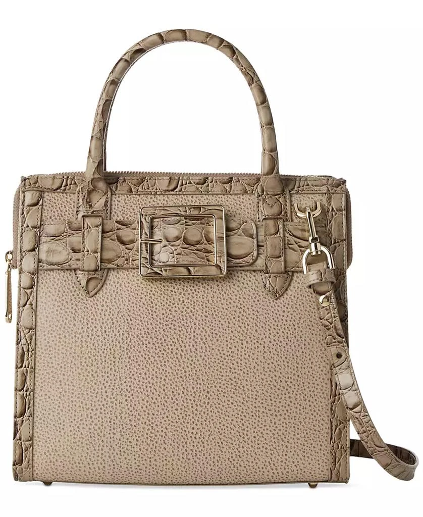 Brahmin Caroline Wind Chime Cumulus Small Leather Satchel 4