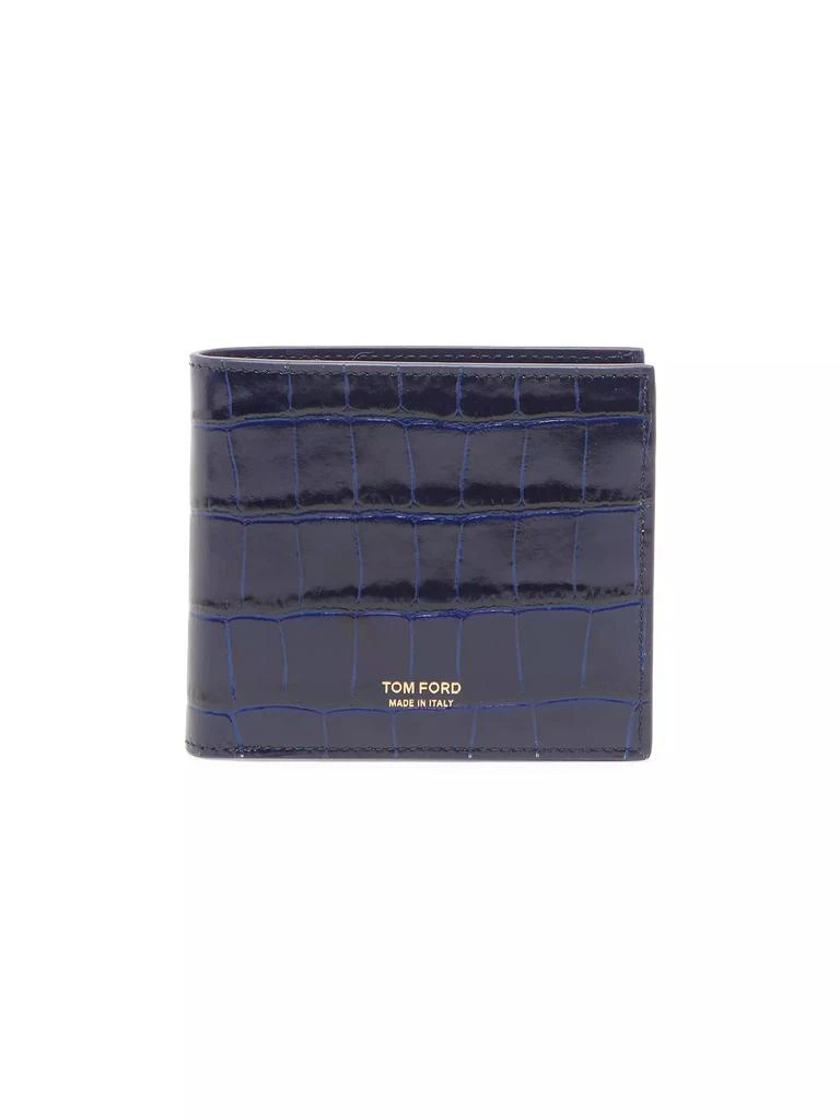 Tom Ford Crocodile-Embossed Leather Bifold Wallet 1