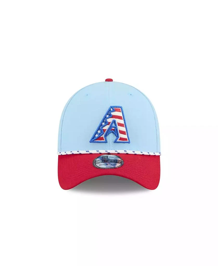 New Era Men's Light Blue/Red Arizona Diamondbacks 2025 Fourth of July 39THIRTY Flex Hat 5
