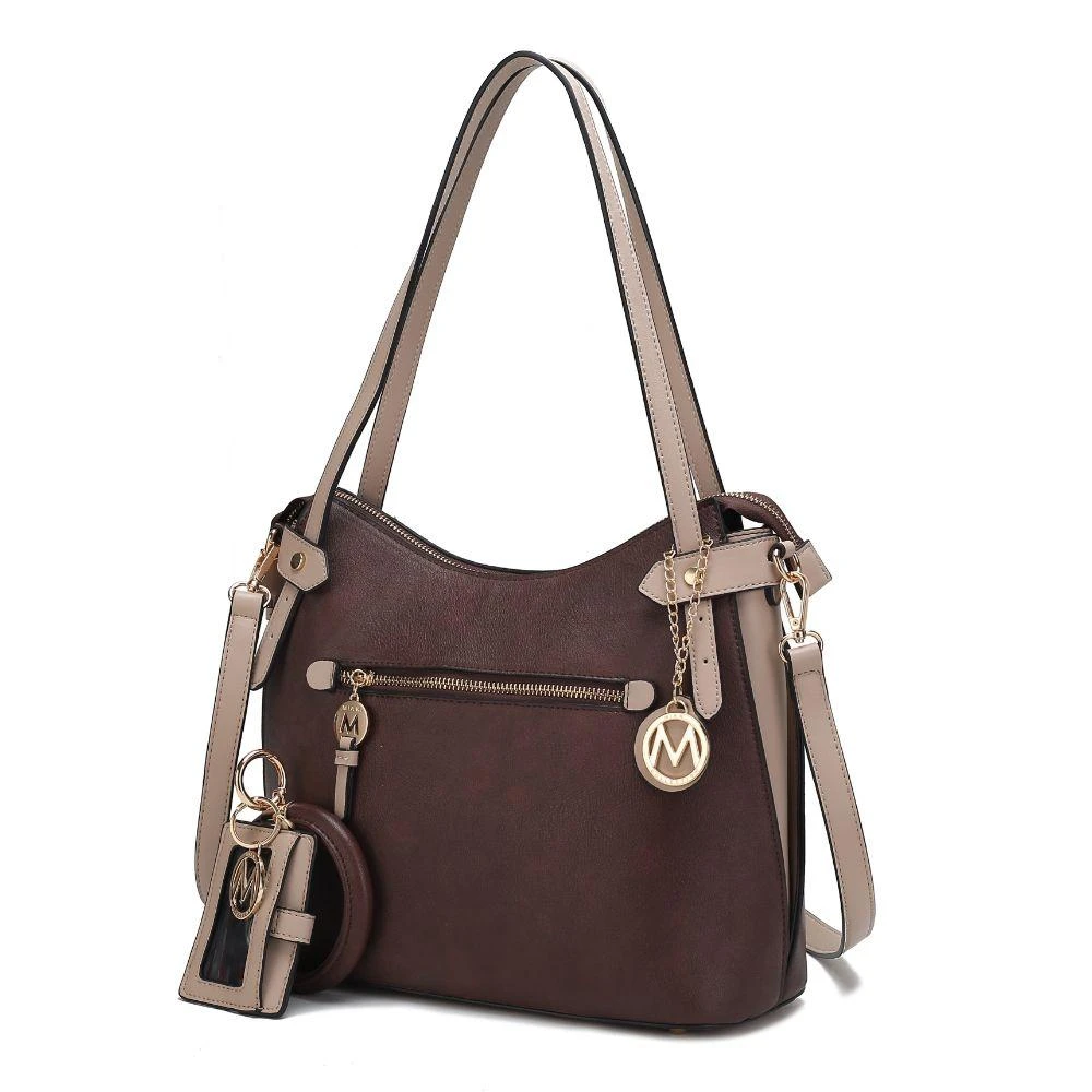 MKF Collection By Mia K. Jaseli Hobo with Wristlet Key Ring 
card Holder 10