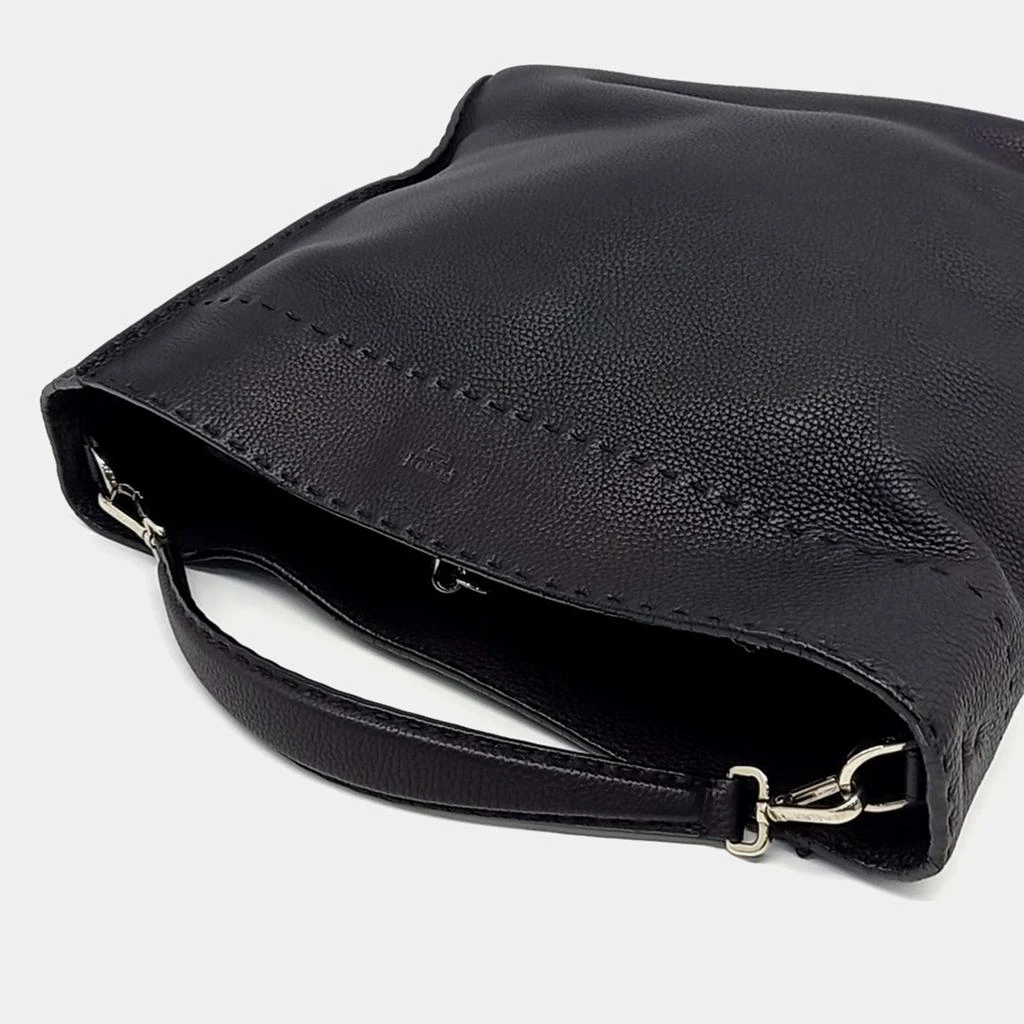 Fendi Fendi Black Leather Selleria Anna Bag 3