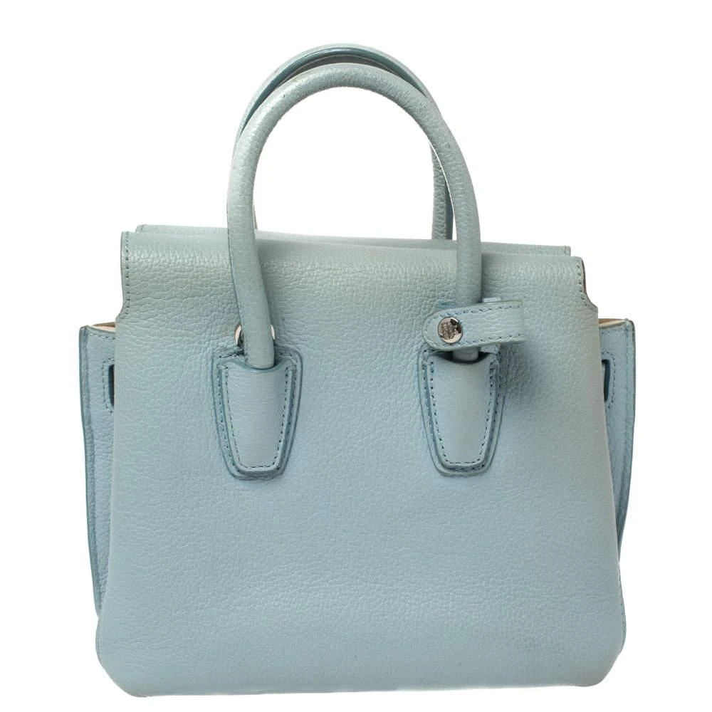 MCM MCM Blue Leather Mini Milla Tote 4