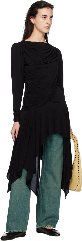 Paloma Wool Black Melinda Midi Dress 4