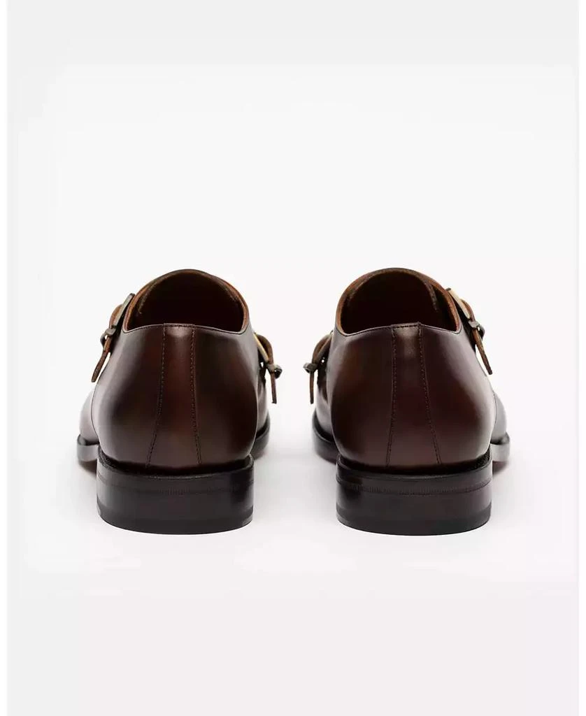Taft Men's Prince Genuine Leather Double Monk Strap Dress Shoes 8