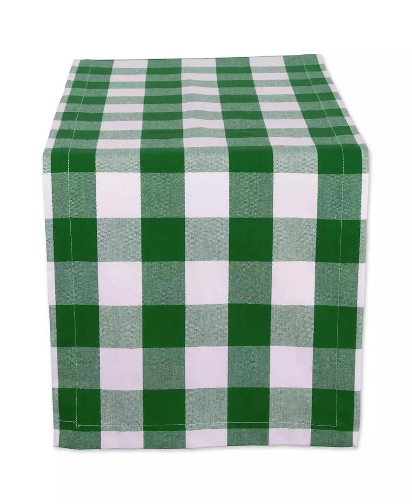 Design Imports Shamrock Buffalo Check Table Runner 1