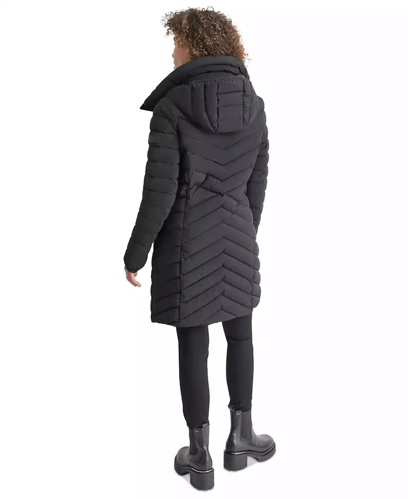 DKNY Women's Bibbed Packable Puffer Coat 2