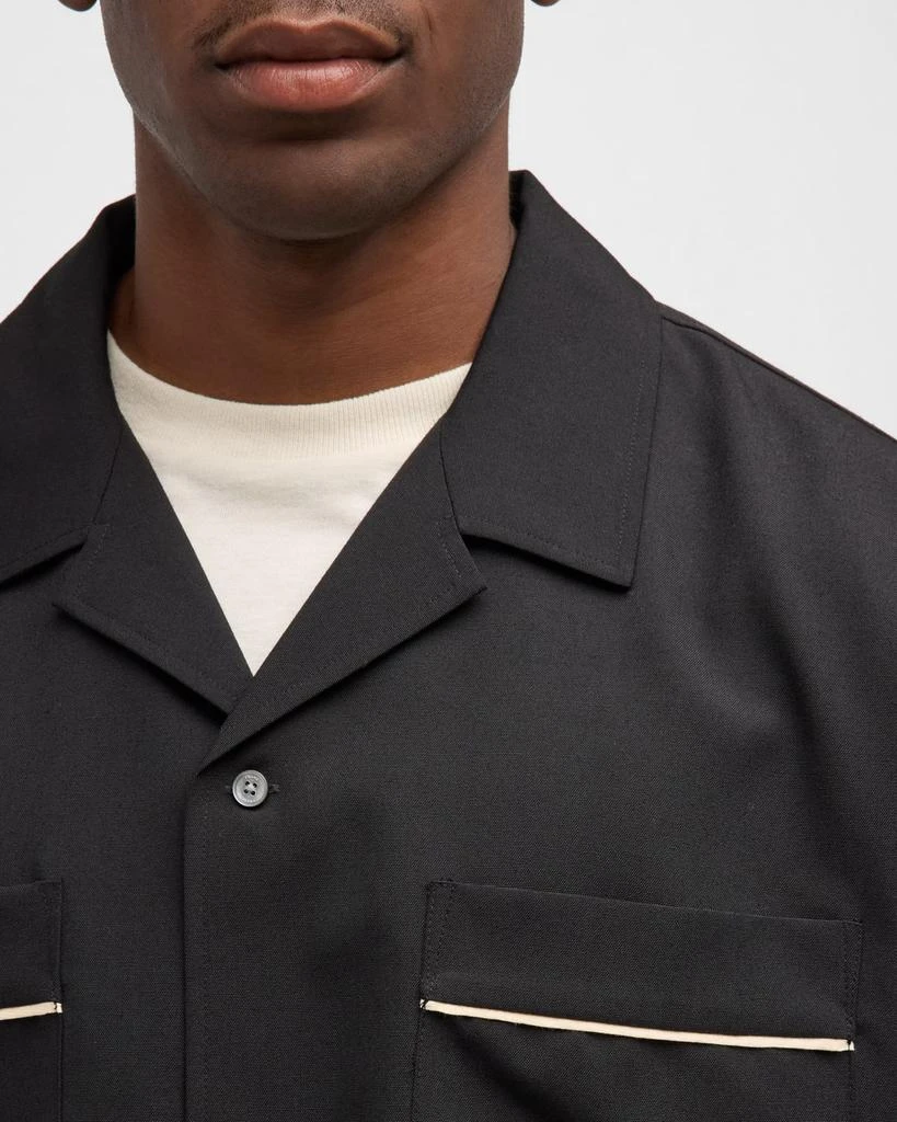 FRAME Men's Piped Pajama Shirt 7
