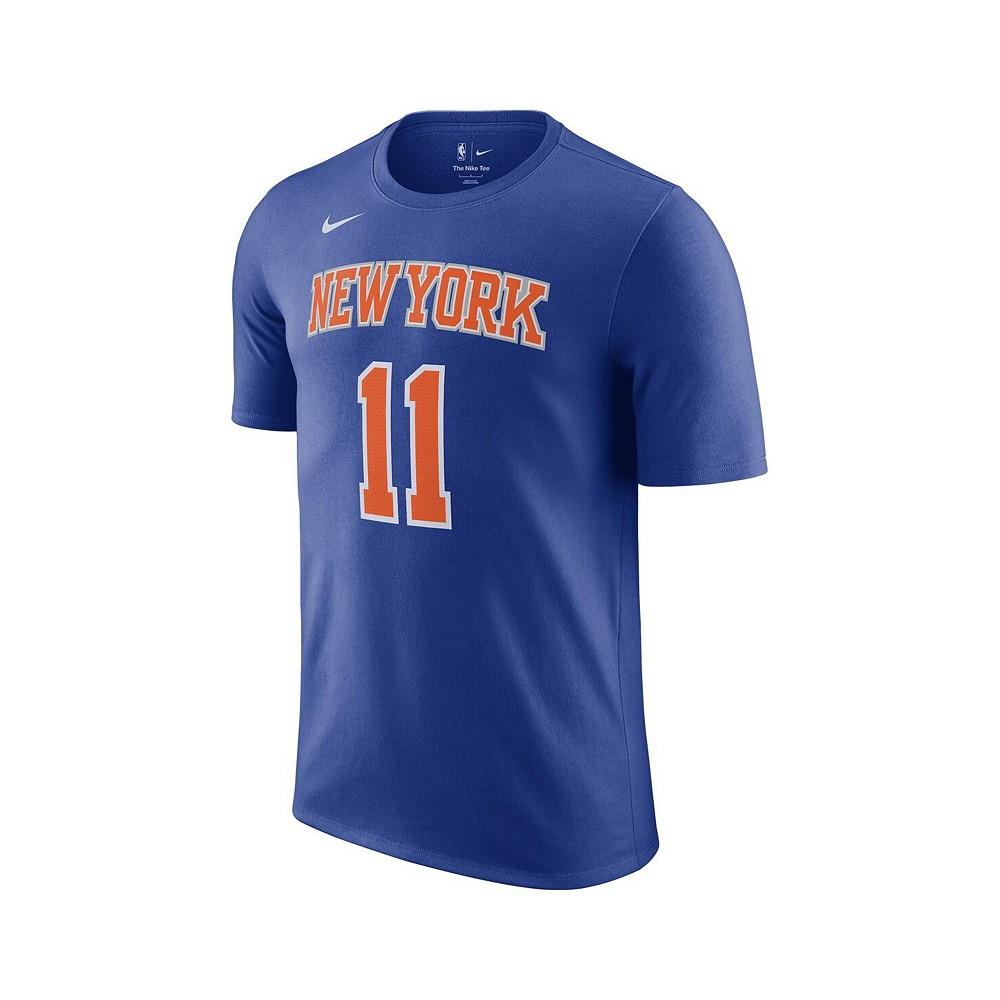 Nike Men's Jalen Brunson Blue New York Knicks Icon Edition Name Number T-Shirt