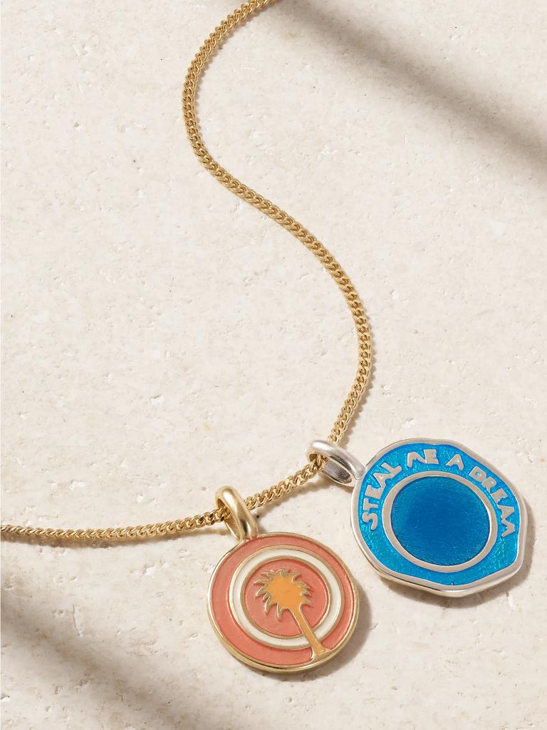 PASCALE MONVOISIN Hydra + Faro + June 9k 黄金、纯银、树脂、沙弗萊石项链