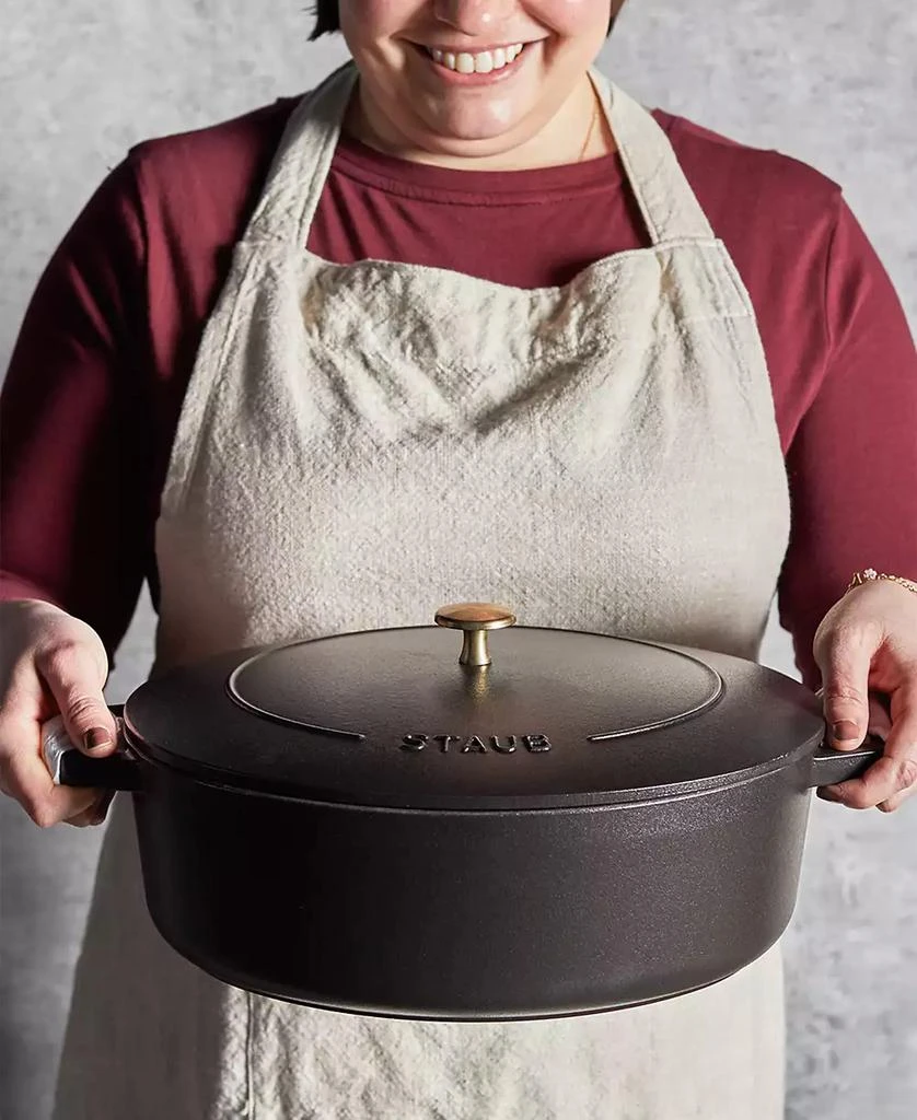 Staub Cast Iron 6.25qt Wide Oval Dutch Oven 8