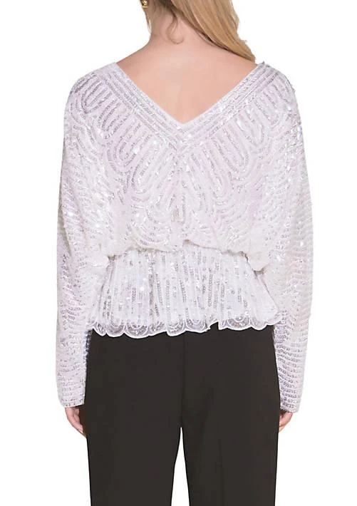 Endless Rose Rose Peplum Sequins Top 2