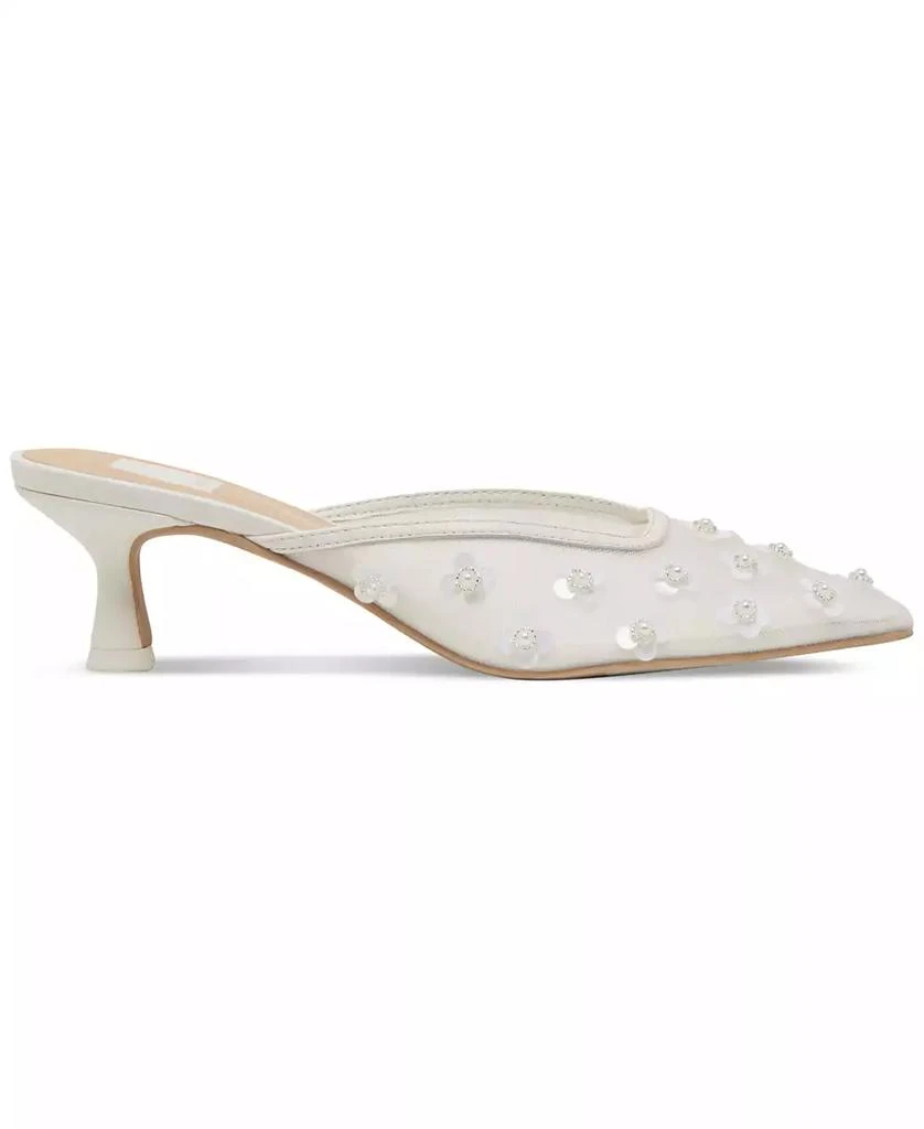 Dolce Vita Women's Clara Embellished Mesh Pointed-Toe Heeled Mules 2