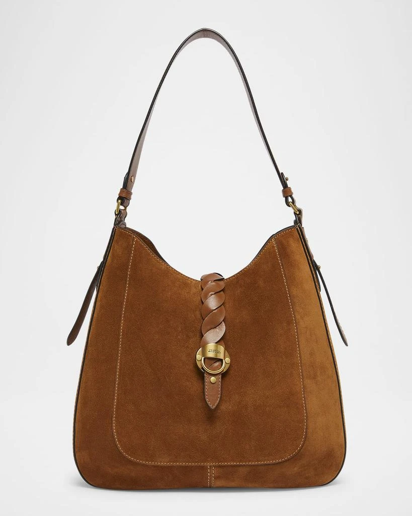 Isabel Marant Altay Woven Suede Hobo Bag 1