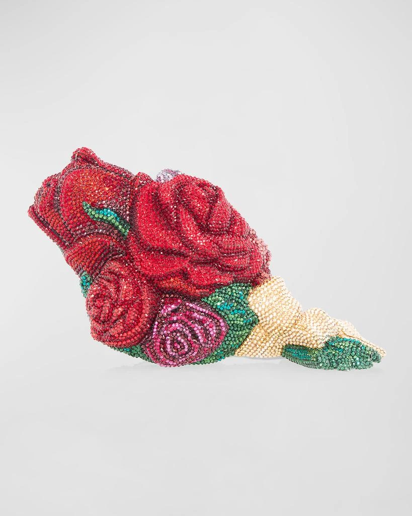 Judith Leiber Corsage Roses Clutch Bag with Chain Strap 4