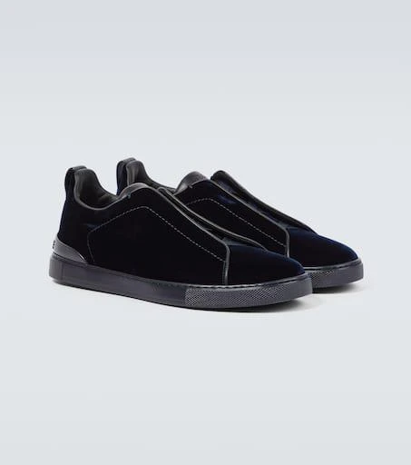 Zegna Triple Stitch suede-trimmed sneakers 5