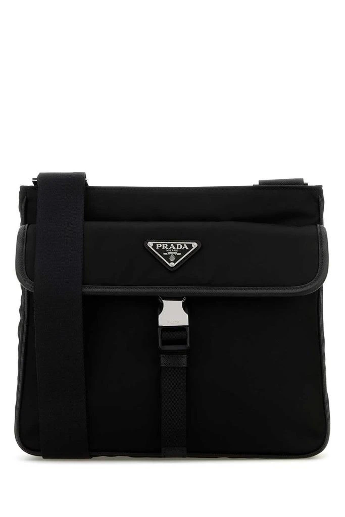 Prada Prada Logo Plaque Buckle-Fastened Shoulder Bag 1