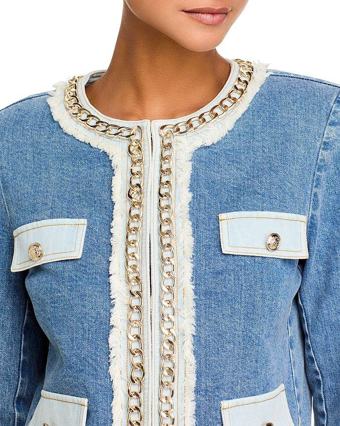 Alice + Olivia Landon Embellished Denim Jacket 5
