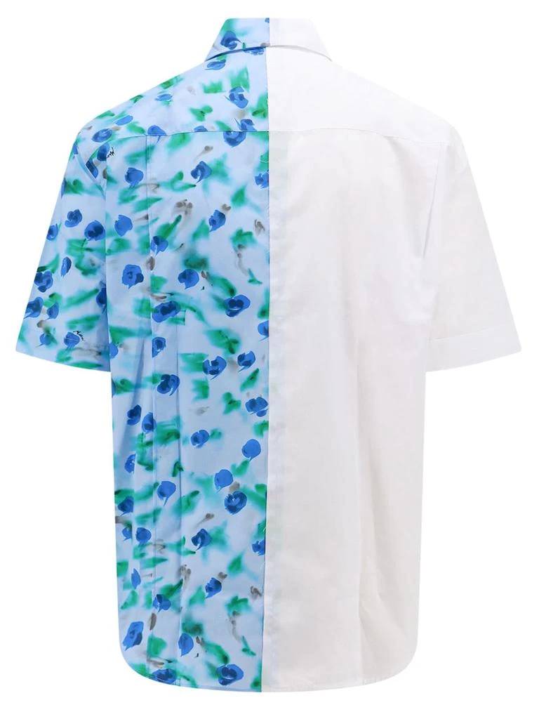 Marni White And Floral-print Cotton Shirt 2