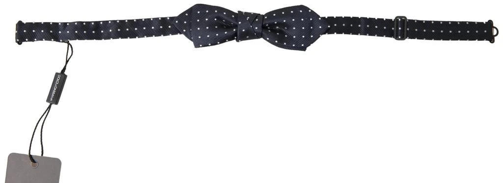 Dolce 
Gabbana Polka Dot Silk Adjustable Men Neck Papillon Bow Men
s Tie