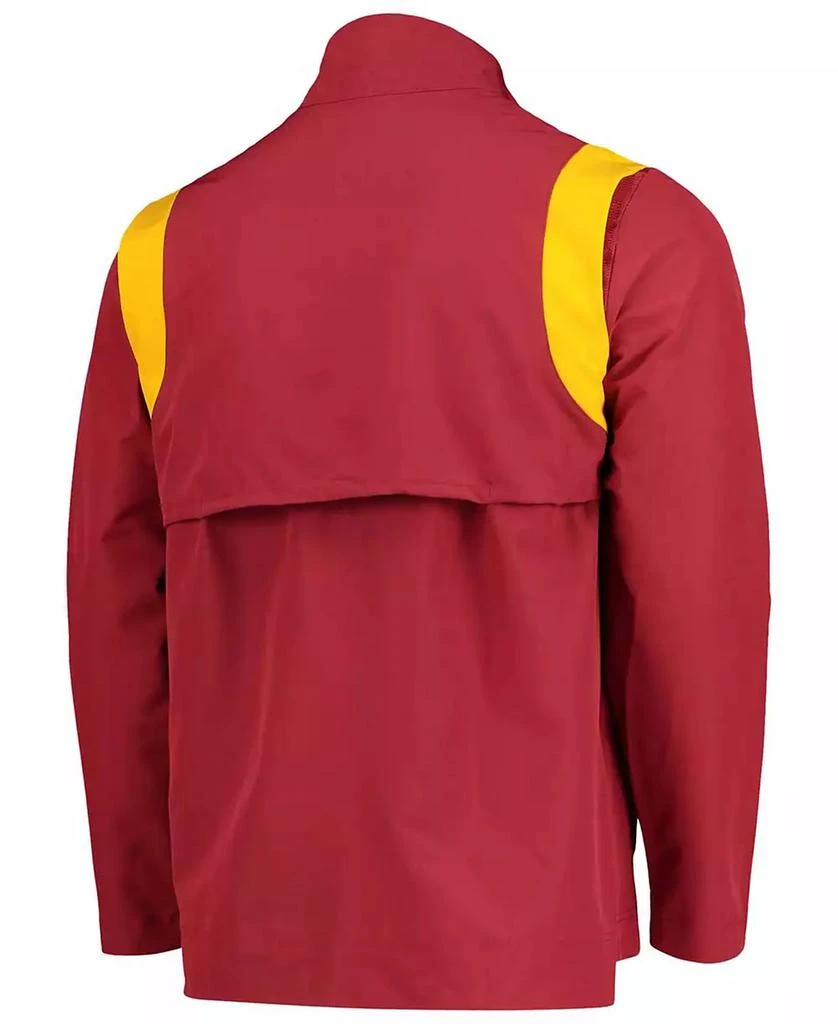 NIKE Men's Cardinal Iowa State Cyclones Coach Half-Zip Jacket 3