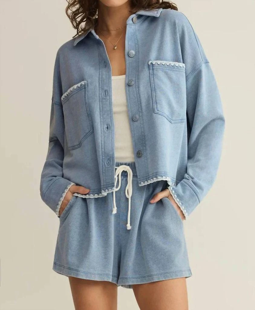 Z Supply Z Supply - All Day Crop Whipstitch Jacket