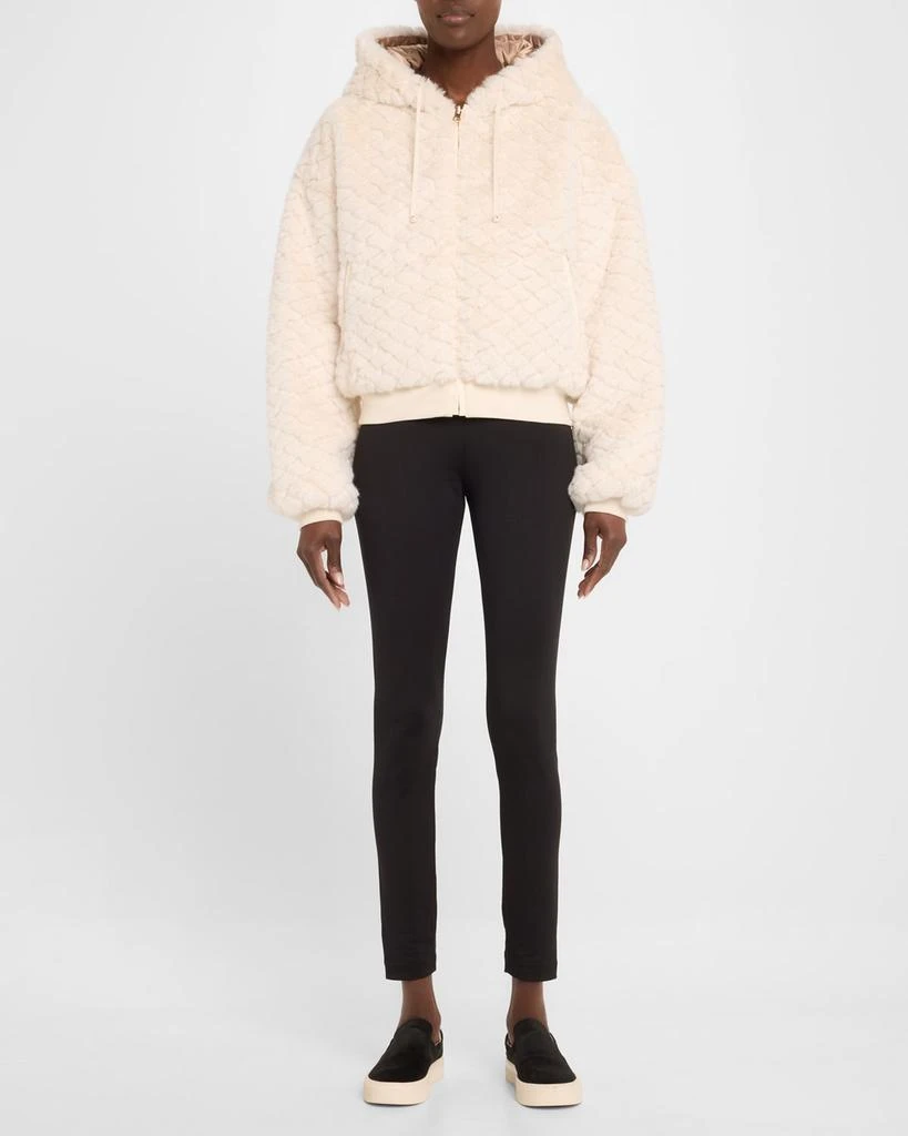Blanc Noir Fawn Reversible Faux Fur Hoodie 2