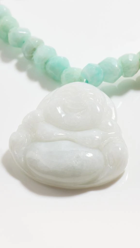 Jia Jia 14k Moonstone Happy Buddha Necklace 4