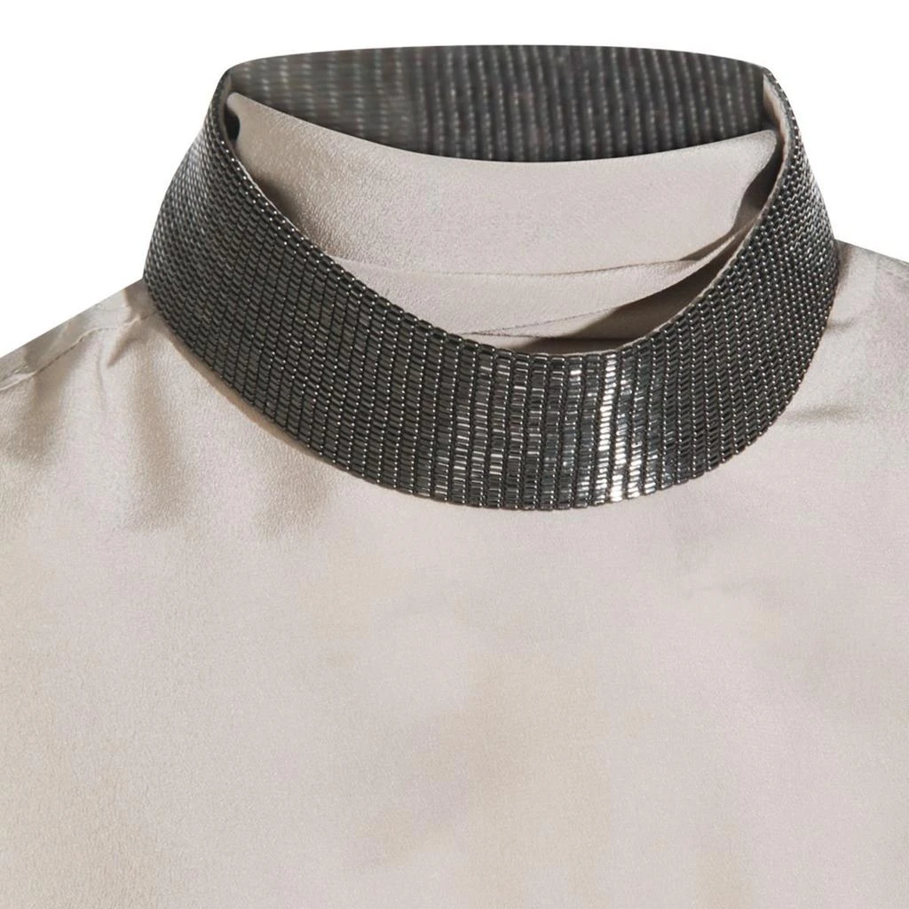 Brunello Cucinelli Brunello Cucinelli Embellished Neck Top 3