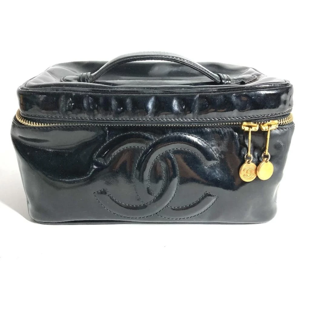 Chanel Patent Leather Handbag Pouch Vanity Bag Wash Bag (Pre-Owned)