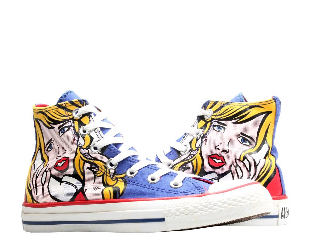 Converse Chuck Taylor All Star Pop-Art Print Royal/Yellow Hi Sneakers 113848