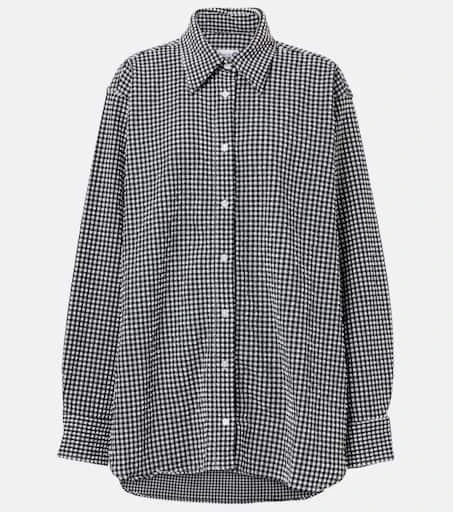Hunza G Gingham oversized shirt 1